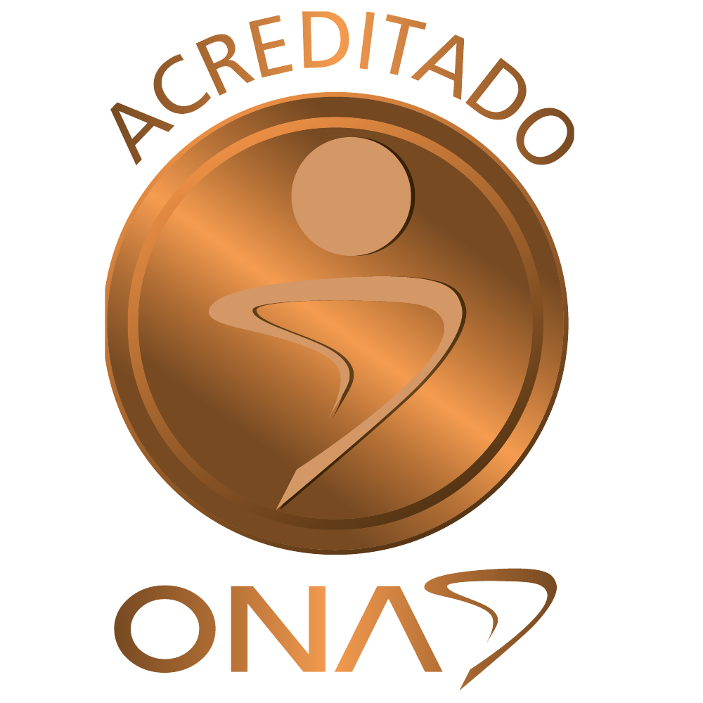 Selo de acreditação ONA fornecido pela clínica